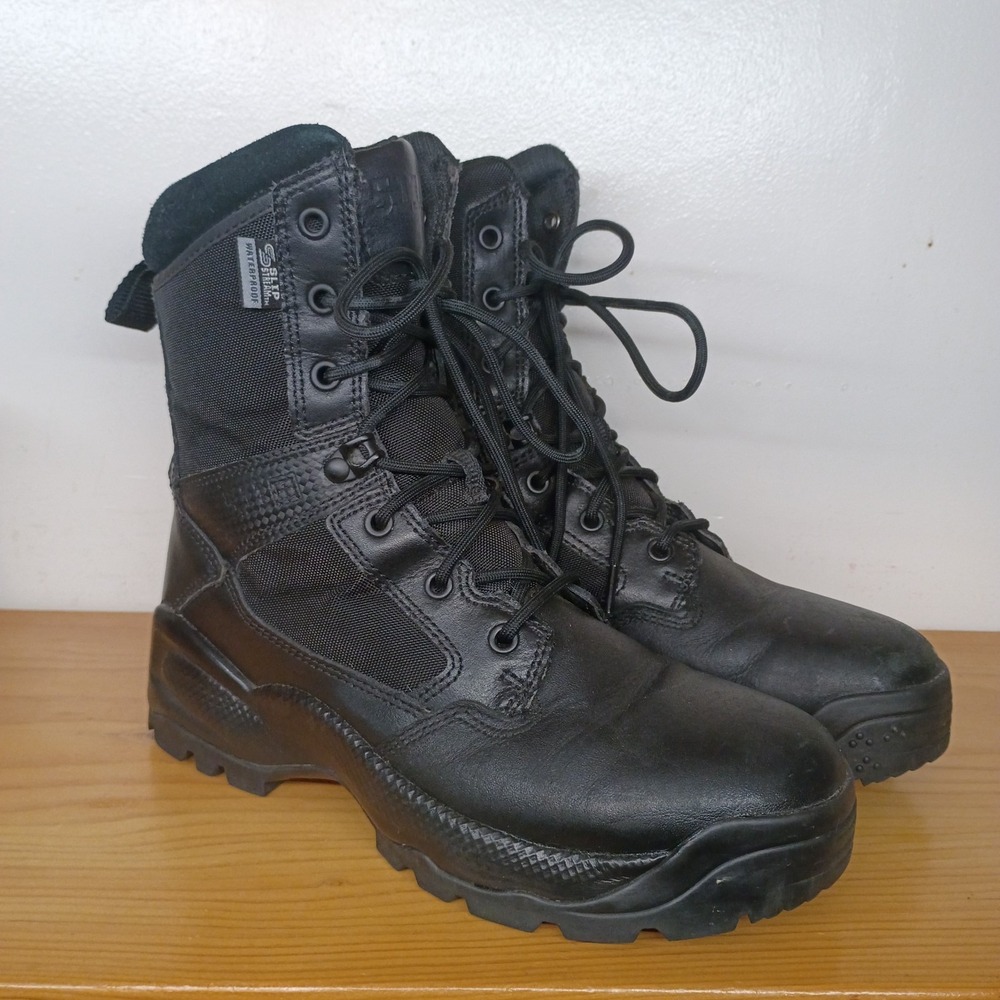 5.11 Tactical WM ATAC 2.0 8" Storm Black Combat Boots Women's Size 8.5 Side Zip